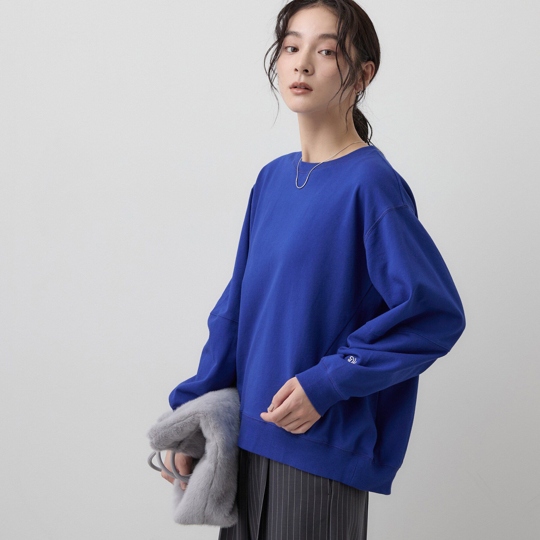 Dessin「【洗える/6色展開】フォルムスリーブミニ裏毛 プルオーバー」|Tシャツ・カットソー|