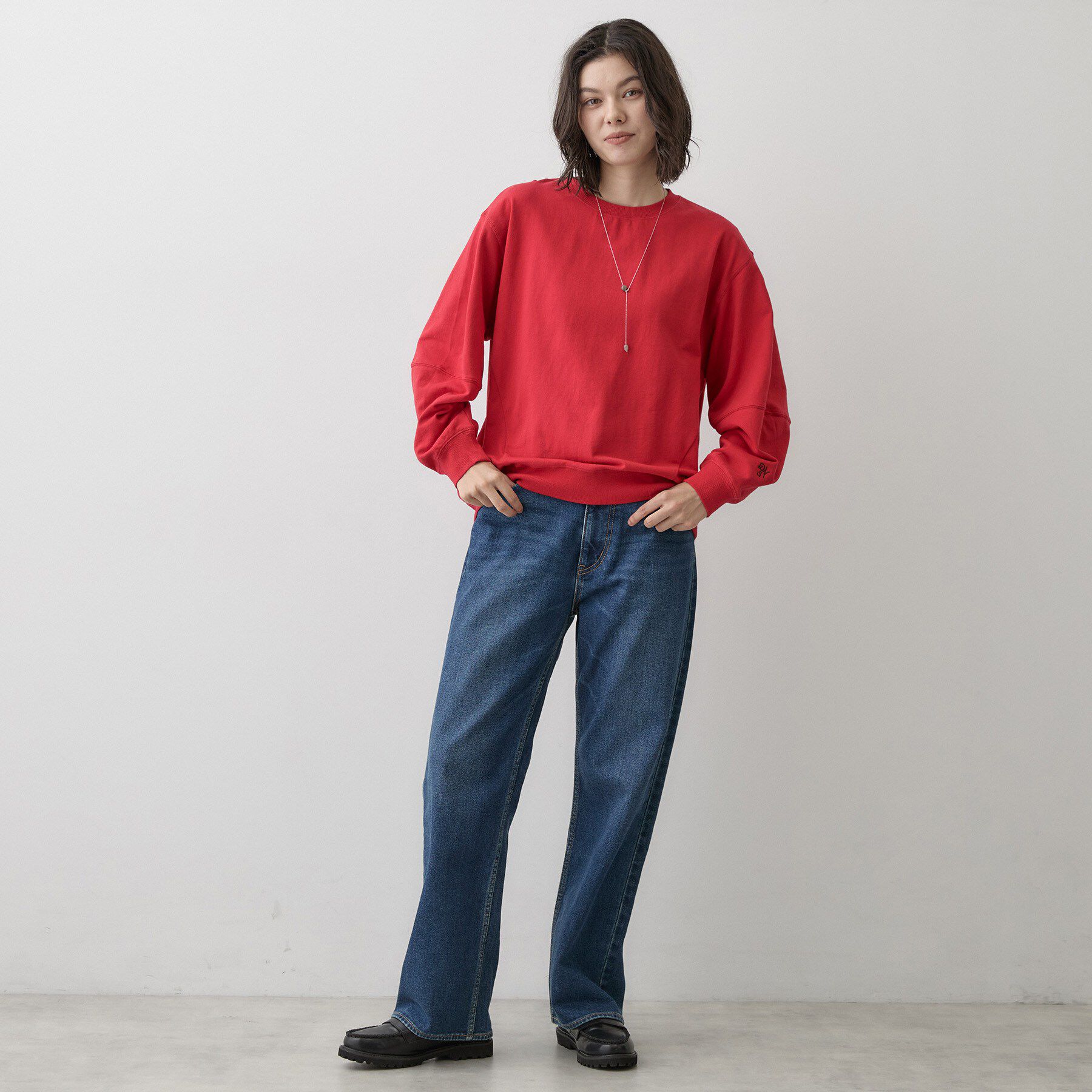Dessin「【洗える/6色展開】フォルムスリーブミニ裏毛 プルオーバー」|Tシャツ・カットソー|