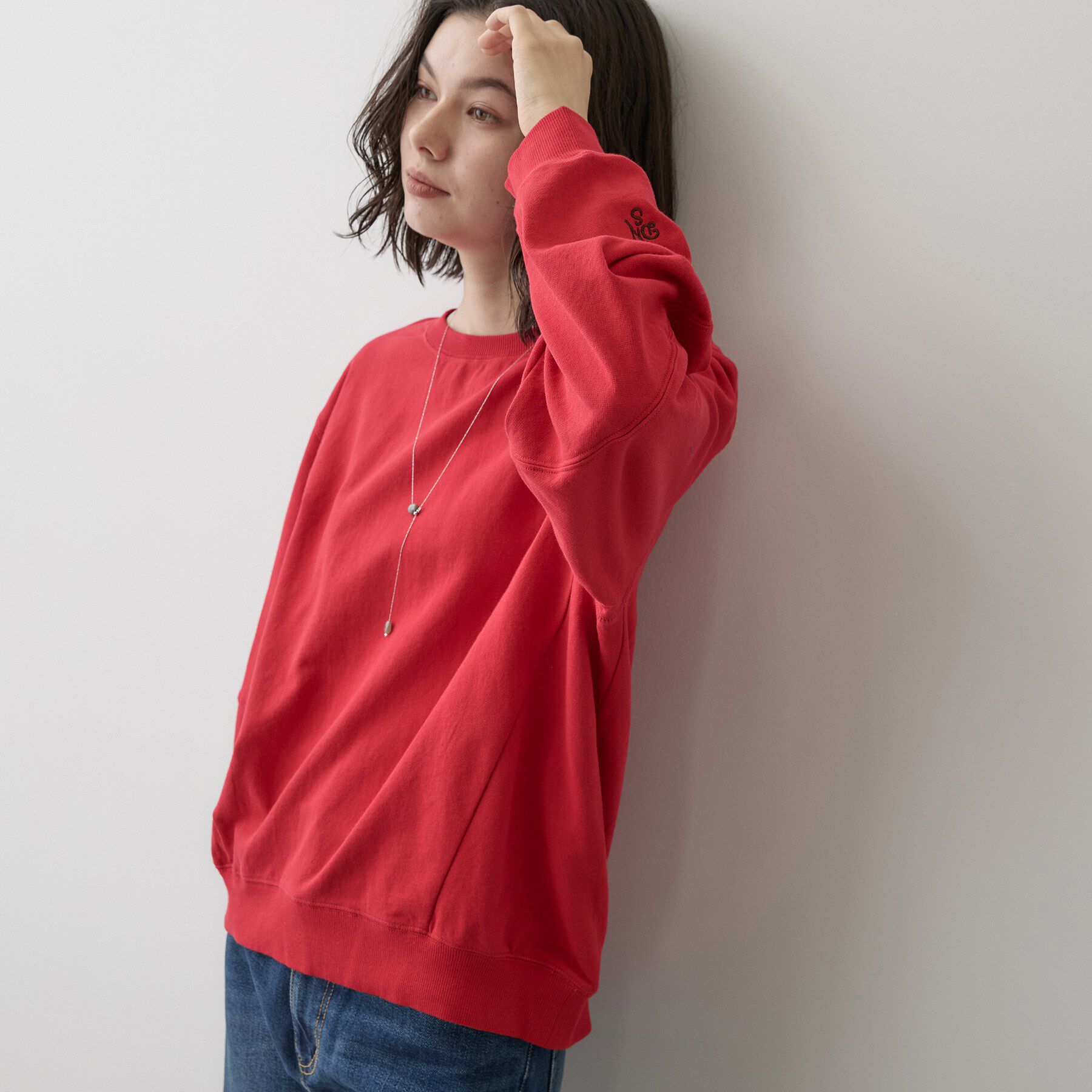 Dessin「【洗える/6色展開】フォルムスリーブミニ裏毛 プルオーバー」|Tシャツ・カットソー|