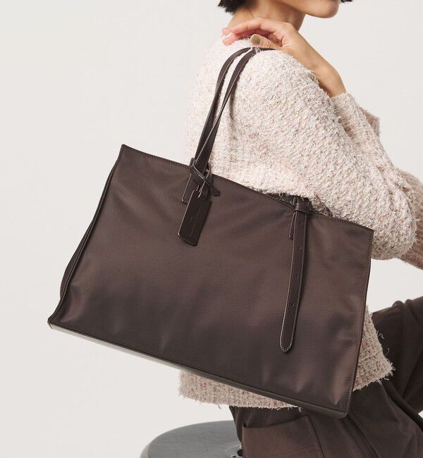 UNITED ARROWS「ナイロン スクエア トートバッグ」|トートバッグ|DK.BROWN