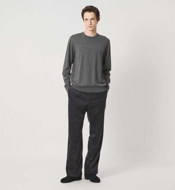 UNITED ARROWS「ハイゲージ クルーネック ニット」|ニット・セーター|
