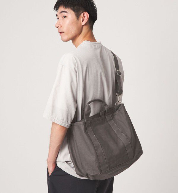 UNITED ARROWS green label relaxing「【WEB限定】2WAY キャンバス トートバッグ / ユニセックス」|トートバッグ|DK.GRAY