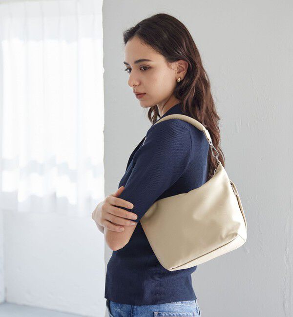 UNITED ARROWS green label relaxing「＜PARTE＞2WAY フナガタ バッグ M / ショルダーバッグ はっ水」|ショルダー・メッセンジャー|NATURAL