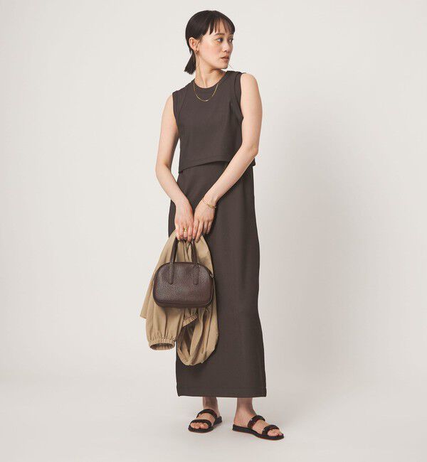 UNITED ARROWS green label relaxing「タンクトップ&times;ノースリーブ ワンピース セット」|ワンピース|DK.BROWN