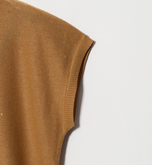UNITED ARROWS green label relaxing「スパンコール ラメ ノースリーブ ニット」|ニット・セーター|