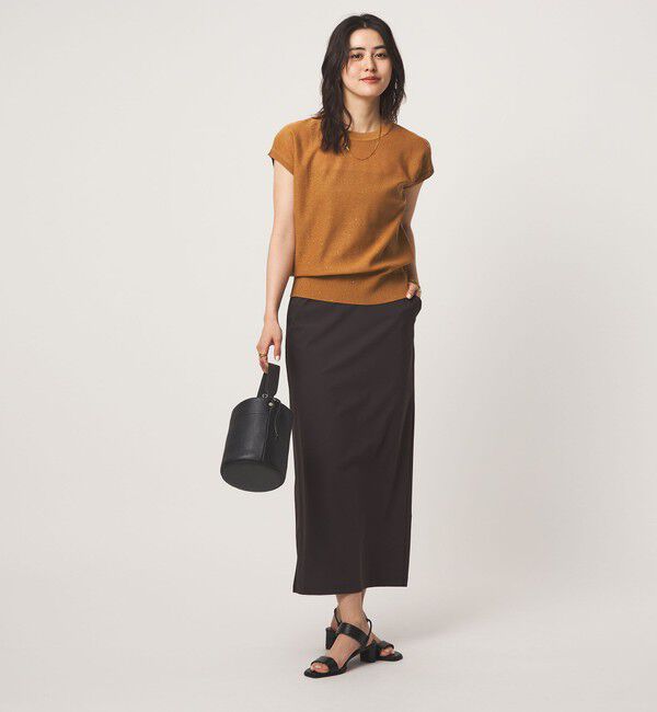 UNITED ARROWS green label relaxing「スパンコール ラメ ノースリーブ ニット」|ニット・セーター|