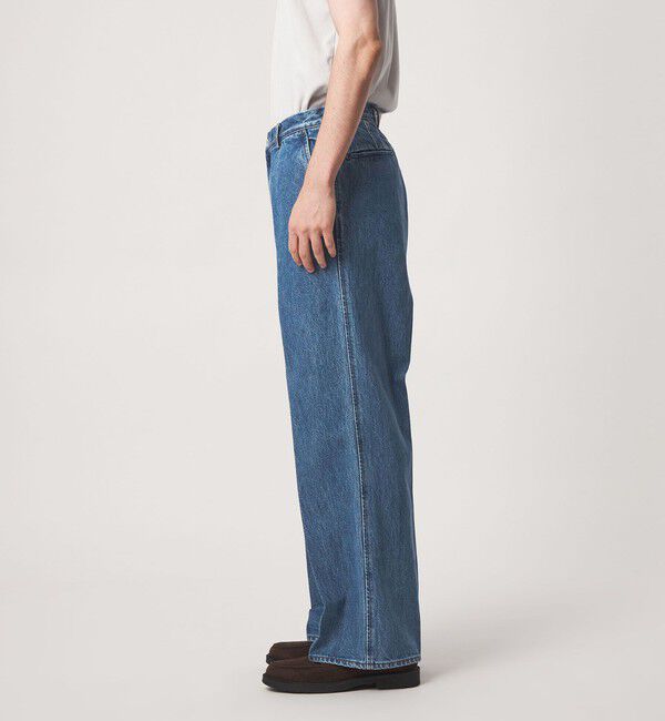 UNITED ARROWS green label relaxing「ワイド ストレート デニム スラックス パンツ W5」|デニム|