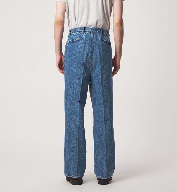 UNITED ARROWS green label relaxing「ワイド ストレート デニム スラックス パンツ W5」|デニム|