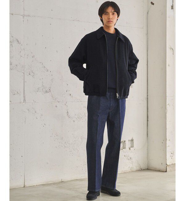 UNITED ARROWS green label relaxing「ワイド ストレート デニム スラックス パンツ W5」|デニム|