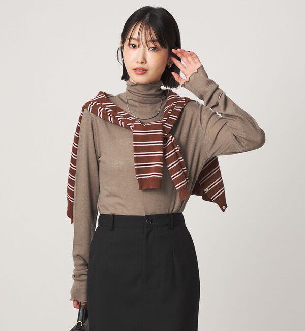 UNITED ARROWS green label relaxing「［size SHORTあり］テレコ タートルネック プルオーバー」|Tシャツ・カットソー|MOCA