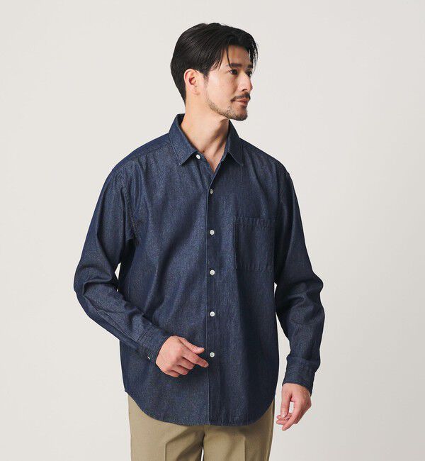 BEAUTY&YOUTH UNITED ARROWS「【WEB限定 WARDROBE SMART】デニムシャツ」|シャツ・ブラウス|