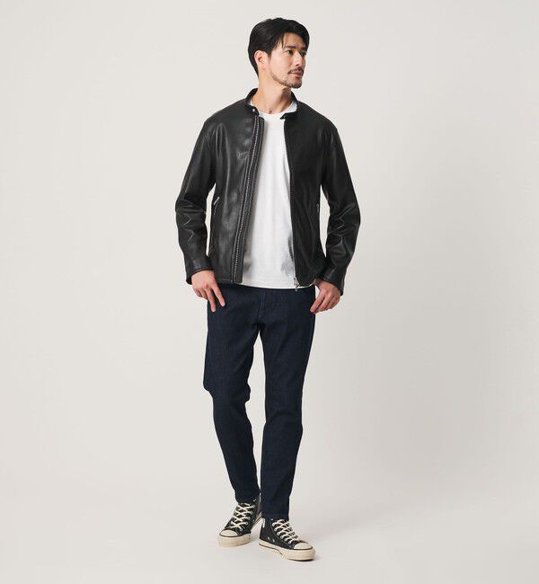 BEAUTY&YOUTH UNITED ARROWS「【WEB限定 WARDROBE SMART】 シープ シングル ライダースジャケット	」|ライダースジャケット|