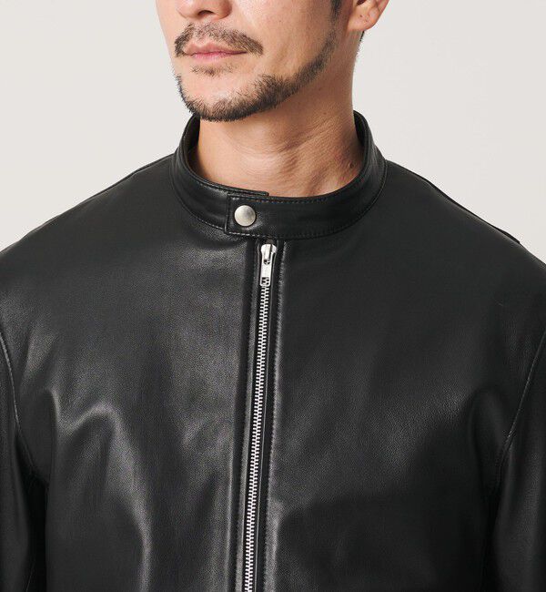 BEAUTY&YOUTH UNITED ARROWS「【WEB限定 WARDROBE SMART】 シープ シングル ライダースジャケット	」|ライダースジャケット|