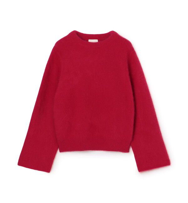 Ballsey「【WEB先行予約】フラッフィーヤーン ビルドネックプルオーバー」|ニット・セーター|37 レッド