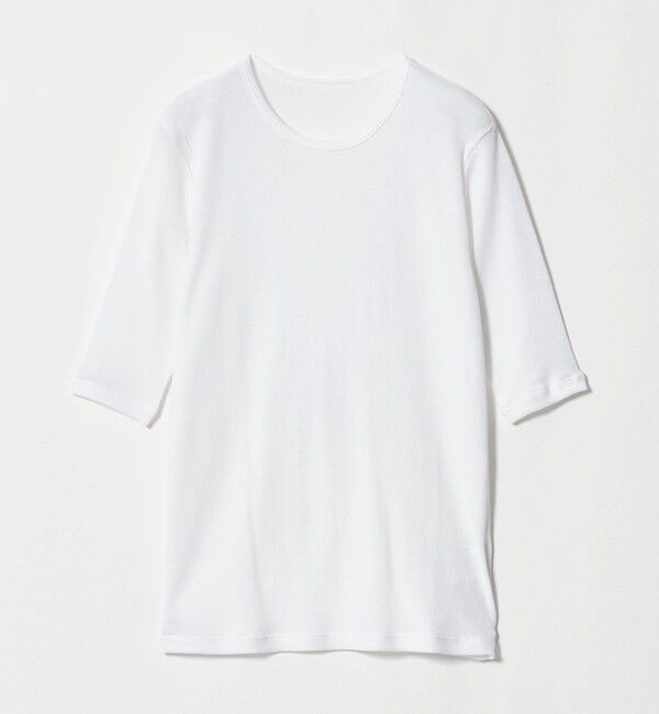 UNITED ARROWS「コットン テレコ 5分袖 カットソー」|Tシャツ・カットソー|