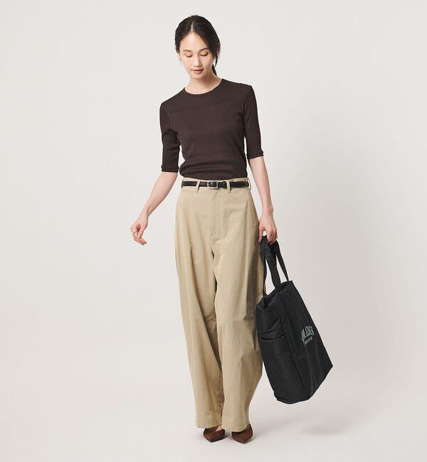 UNITED ARROWS「コットン テレコ 5分袖 カットソー」|Tシャツ・カットソー|