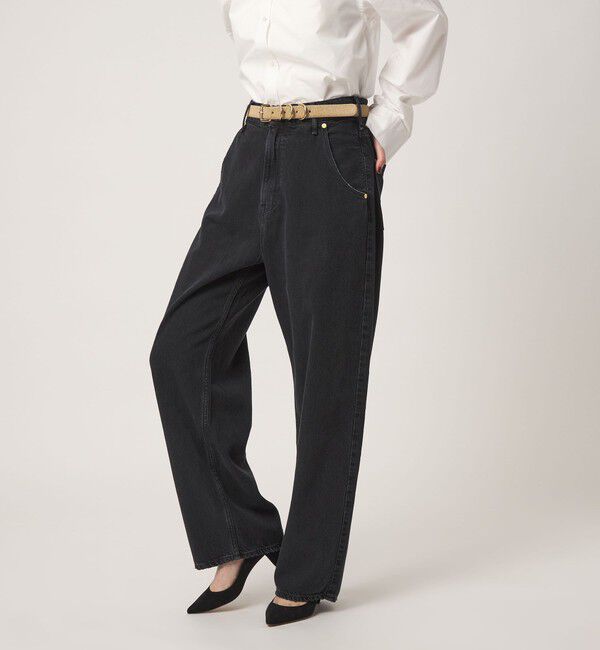 conte「【別注】＜upper hights for conte＞ デニムパンツ SIX」|デニム|BLACK