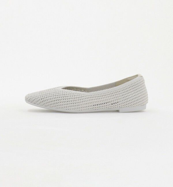 UNITED ARROWS green label relaxing「ウェルネスシアー スクエア V フラットシューズ / ニットシューズ」|ローファー|