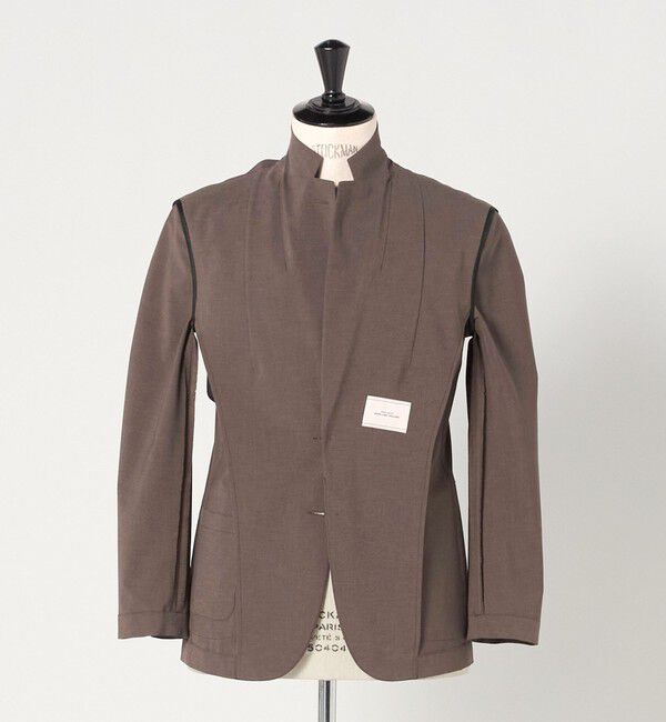 UNITED ARROWS green label relaxing「A+ ポリエステル ピンヘッド 2B スタンダード 2P セットアップジャケット -ウォッシャブル・ストレッチ・撥」|テーラードジャケット|