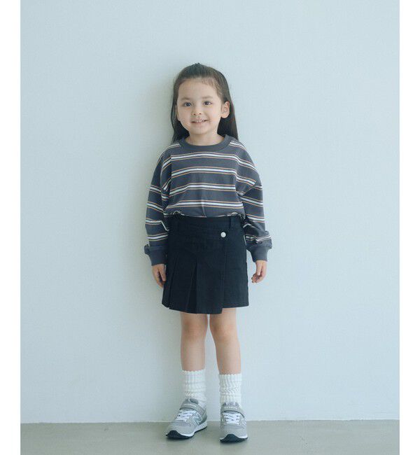 UNITED ARROWS green label relaxing「ツイル アシメ キュロット / キッズ 100cm-160cm」|スカート|