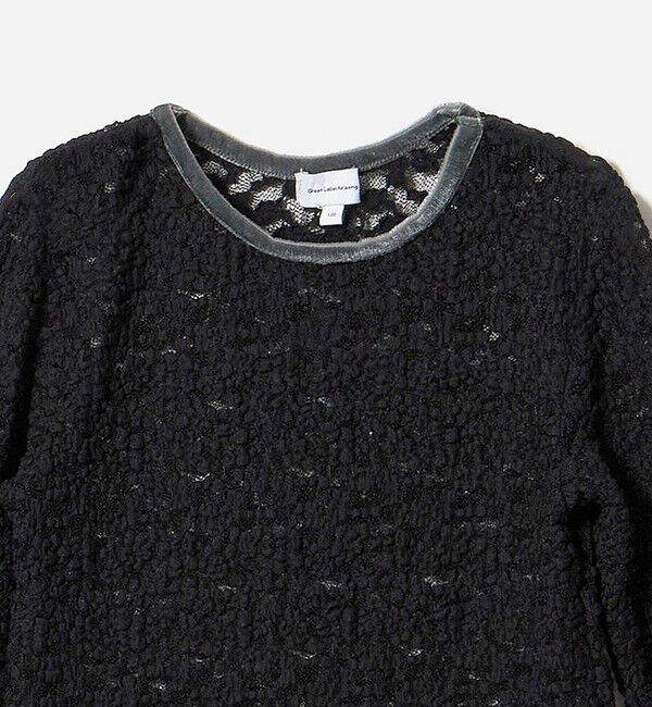 UNITED ARROWS green label relaxing「フラワー ジャガード シアー トップス / キッズ 100cm-130cm」|Tシャツ・カットソー|