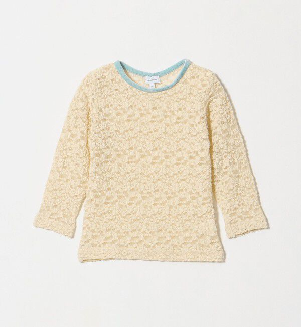 UNITED ARROWS green label relaxing「フラワー ジャガード シアー トップス / キッズ 100cm-130cm」|Tシャツ・カットソー|
