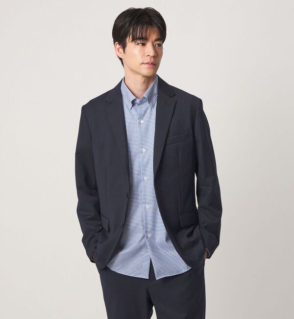 UNITED ARROWS green label relaxing「ウォッシャブル サージ ナロー ジャケット -２WAYストレッチ-」|テーラードジャケット|NAVY
