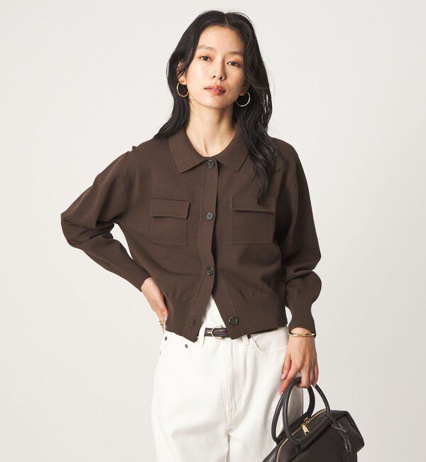 UNITED ARROWS green label relaxing「ポロニット カーディガン」|カーディガン|