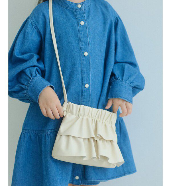 UNITED ARROWS green label relaxing「フリル ショルダー バッグ / キッズ」|リュック|OFF WHITE