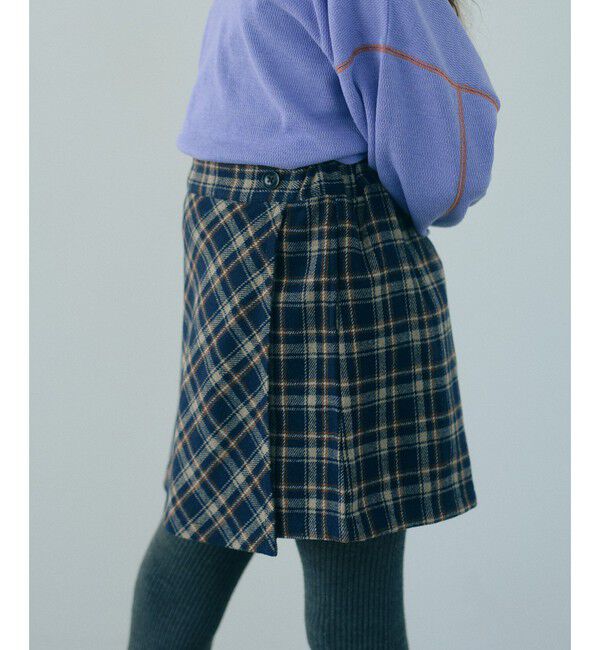 UNITED ARROWS green label relaxing「キモウ チェック キュロット スカート / キッズ 100cm-160cm」|スカート|