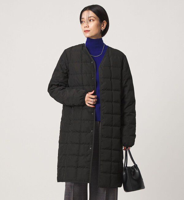 UNITED ARROWS green label relaxing「【別注】＜TAION＞ ボタン ロング ダウン」|ダウン|BLACK