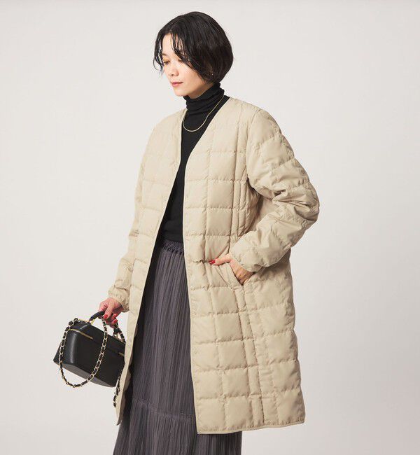 UNITED ARROWS green label relaxing「【別注】＜TAION＞ ボタン ロング ダウン」|ダウン|NATURAL