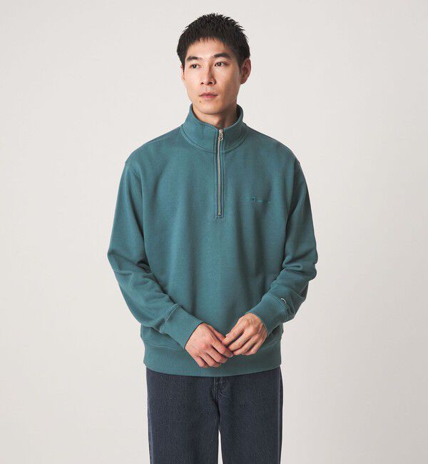 UNITED ARROWS green label relaxing「【別注】＜Champion＞ハーフジップ 長袖 スウェット」|スウェット・ジャージ|COBALT