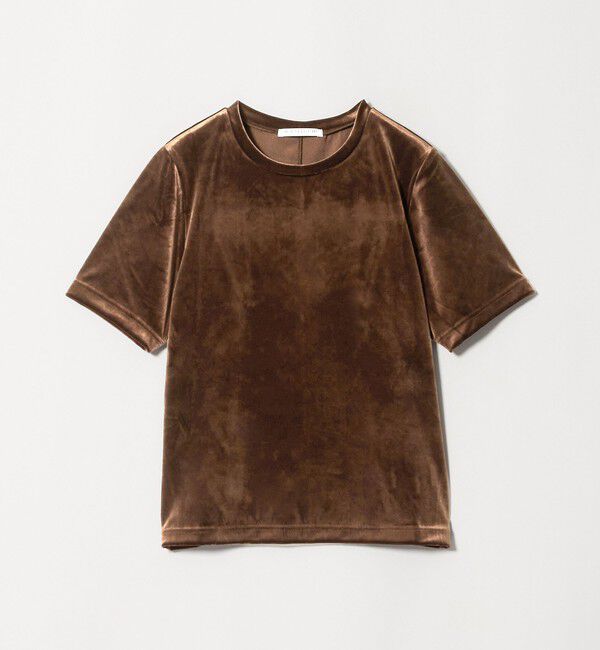 BEAUTY&YOUTH UNITED ARROWS「ベロア コンパクト ショートスリーブTシャツ」|Tシャツ・カットソー|