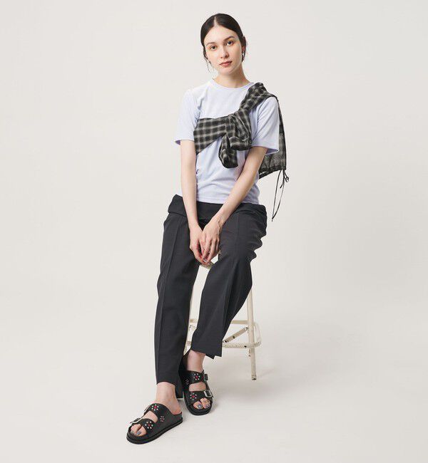 BEAUTY&YOUTH UNITED ARROWS「ベロア コンパクト ショートスリーブTシャツ」|Tシャツ・カットソー|