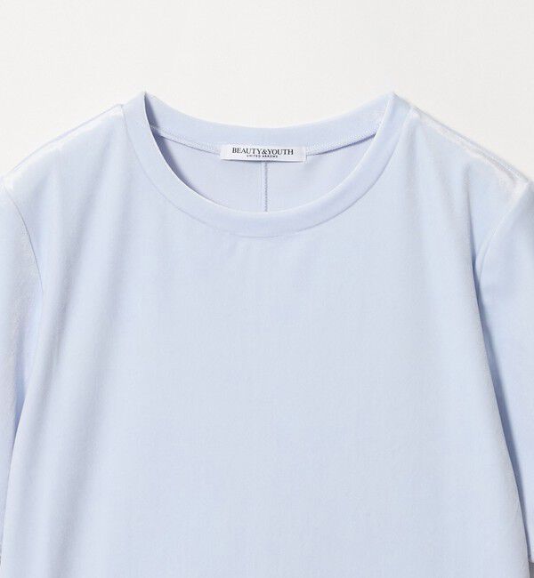 BEAUTY&YOUTH UNITED ARROWS「ベロア コンパクト ショートスリーブTシャツ」|Tシャツ・カットソー|