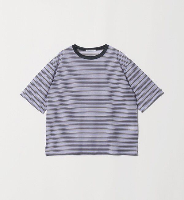 BEAUTY&YOUTH UNITED ARROWS「コットンポリエステル シアーボーダー Tシャツ」|Tシャツ・カットソー|