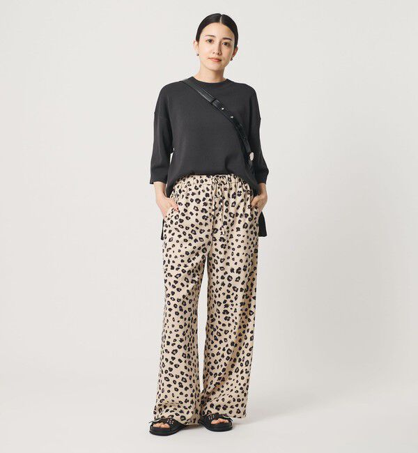 BEAUTY&YOUTH UNITED ARROWS「ポリエステルブレンド レオパード イージーワイドパンツ」|その他|