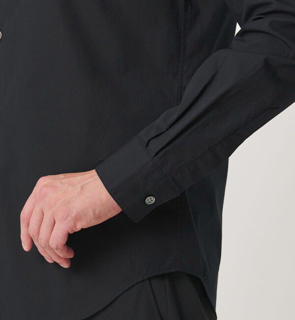 BEAUTY&YOUTH UNITED ARROWS「【WEB限定 WARDROBE SMART】コットン バンドカラー スキッパー シャツ」|シャツ・ブラウス|