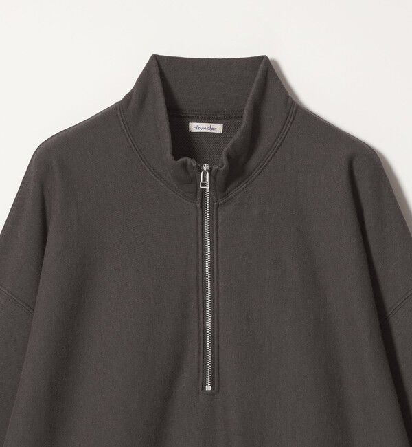 STEVEN ALAN「＜Steven Alan＞ C/R ウラケ ジップ スタンドネック スウェット」|スウェット・ジャージ|