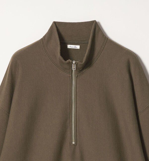 STEVEN ALAN「＜Steven Alan＞ C/R ウラケ ジップ スタンドネック スウェット」|スウェット・ジャージ|