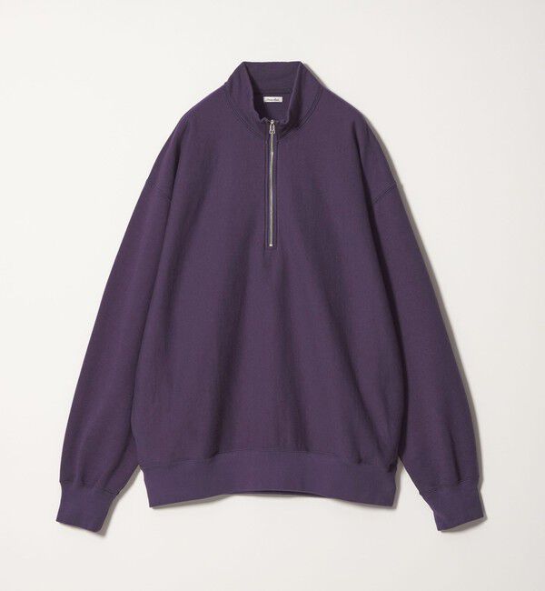 STEVEN ALAN「＜Steven Alan＞ C/R ウラケ ジップ スタンドネック スウェット」|スウェット・ジャージ|PURPLE