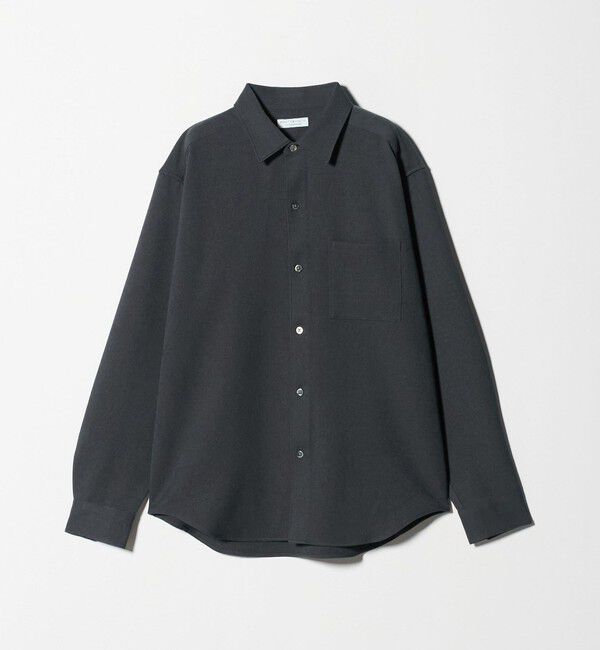 BEAUTY&YOUTH UNITED ARROWS「【WEB限定 WARDROBE SMART】ウールライク シャツ」|シャツ・ブラウス|DK.GRAY
