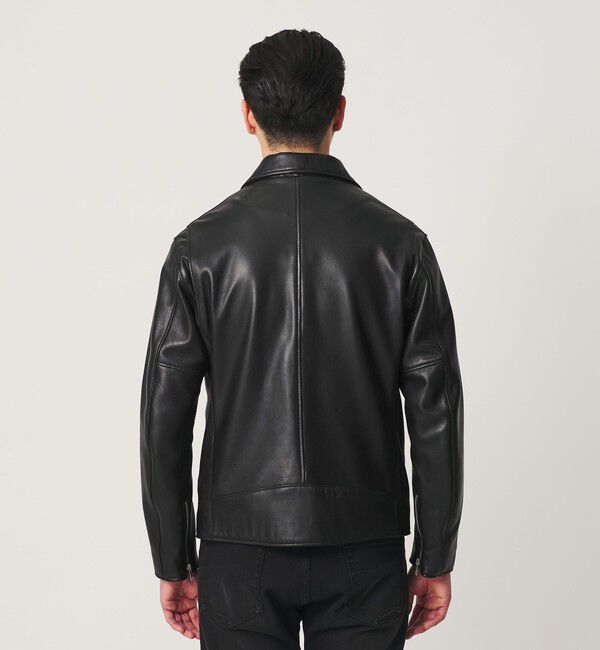 BEAUTY&YOUTH UNITED ARROWS「【WEB限定 WARDROBE SMART】 シープ ダブル ライダースジャケット」|ライダースジャケット|
