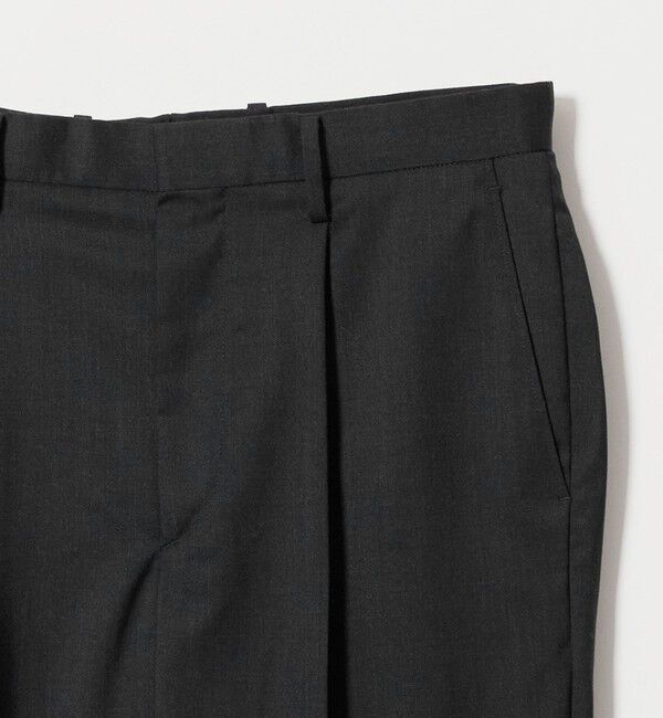 BEAUTY&YOUTH UNITED ARROWS「ウールブレンド 1プリーツ テーパード スラックス NO.9 ウォッシャブル」|チノ|