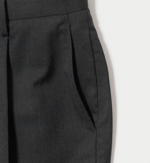 BEAUTY&YOUTH UNITED ARROWS「ウールブレンド 1プリーツ テーパード スラックス NO.9 ウォッシャブル」|チノ|