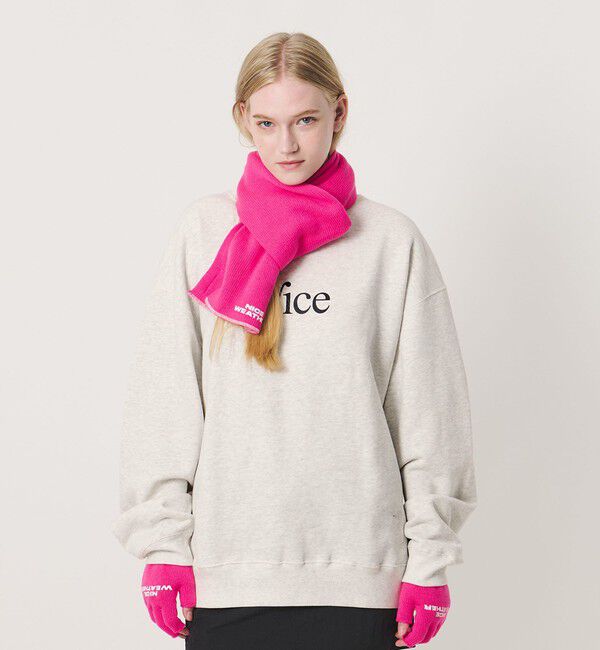 NICE WEATHER「＜NICE WEATHER＞NICE ロゴスウェット」|スウェット・ジャージ|LT.GRAY