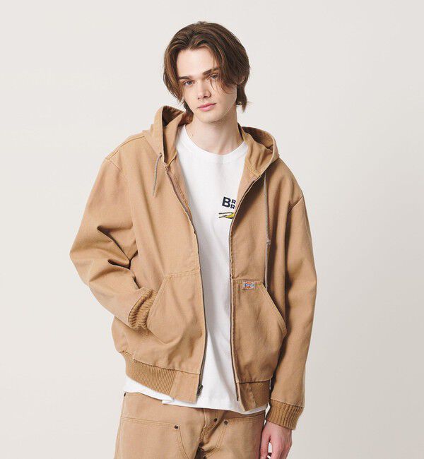 California General Store「＜Dickies &times; CGS.＞ダック フード ジャケット」|ブルゾン・スタジャン|BEIGE