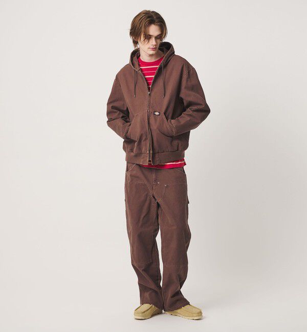 California General Store「＜Dickies &times; CGS.＞ダック フード ジャケット」|ブルゾン・スタジャン|MD.BROWN