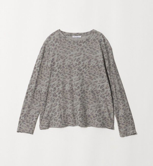 BEAUTY&YOUTH UNITED ARROWS「コットン レオパードロングスリーブ プルオーバー」|Tシャツ・カットソー|MD.GRAY